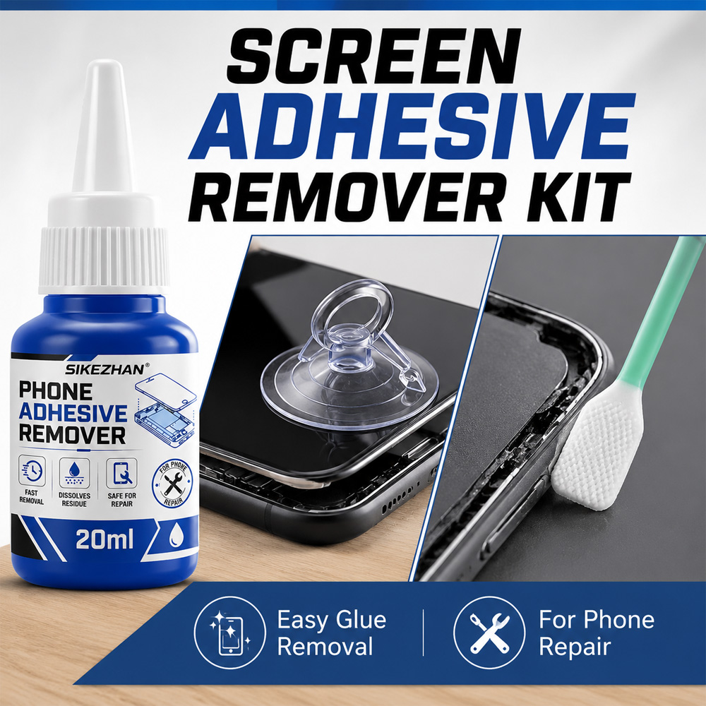 Screen Cleaning Kit - Kit professionnel de dissolvant d'adhésif pour