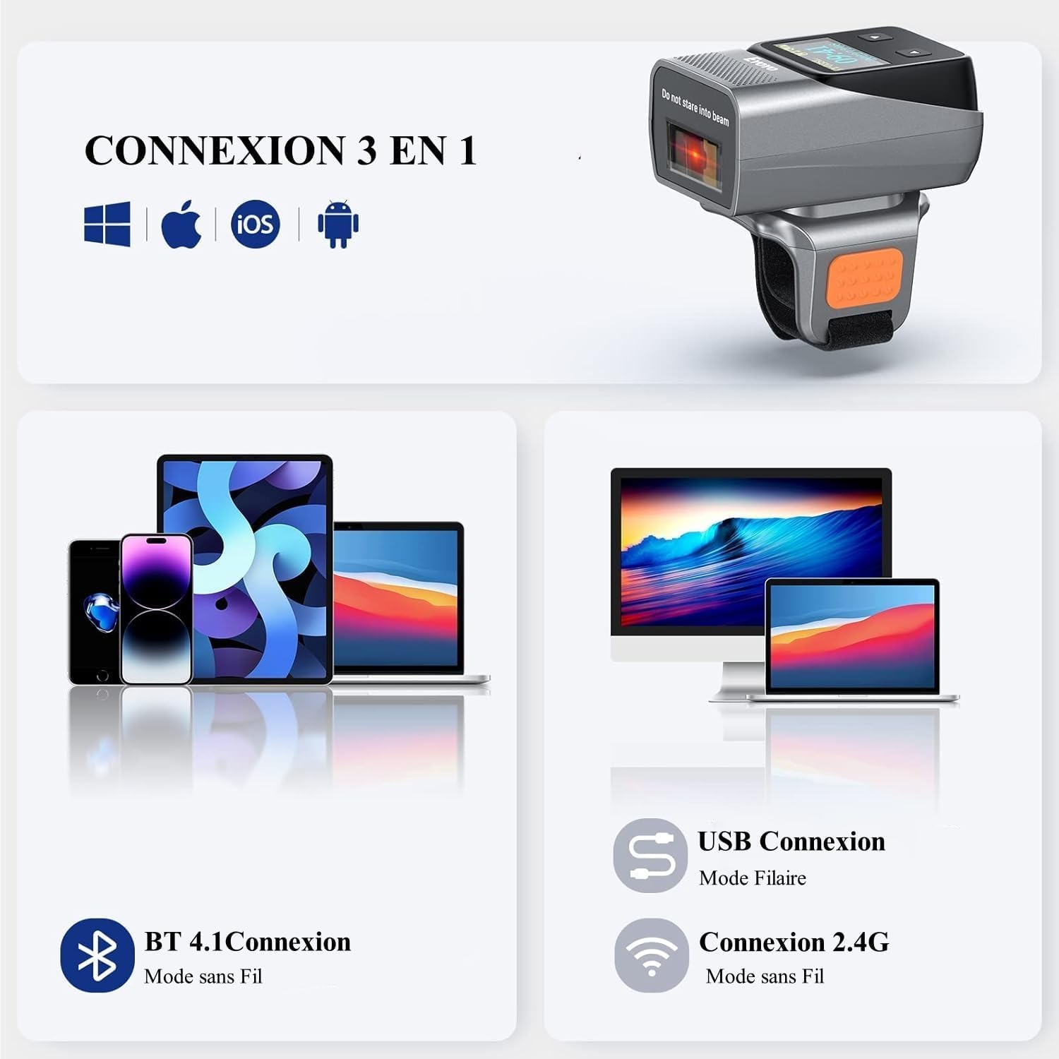 Lecteur de codes-barres 1D por - Fingerprint Reader Usb avis et prix